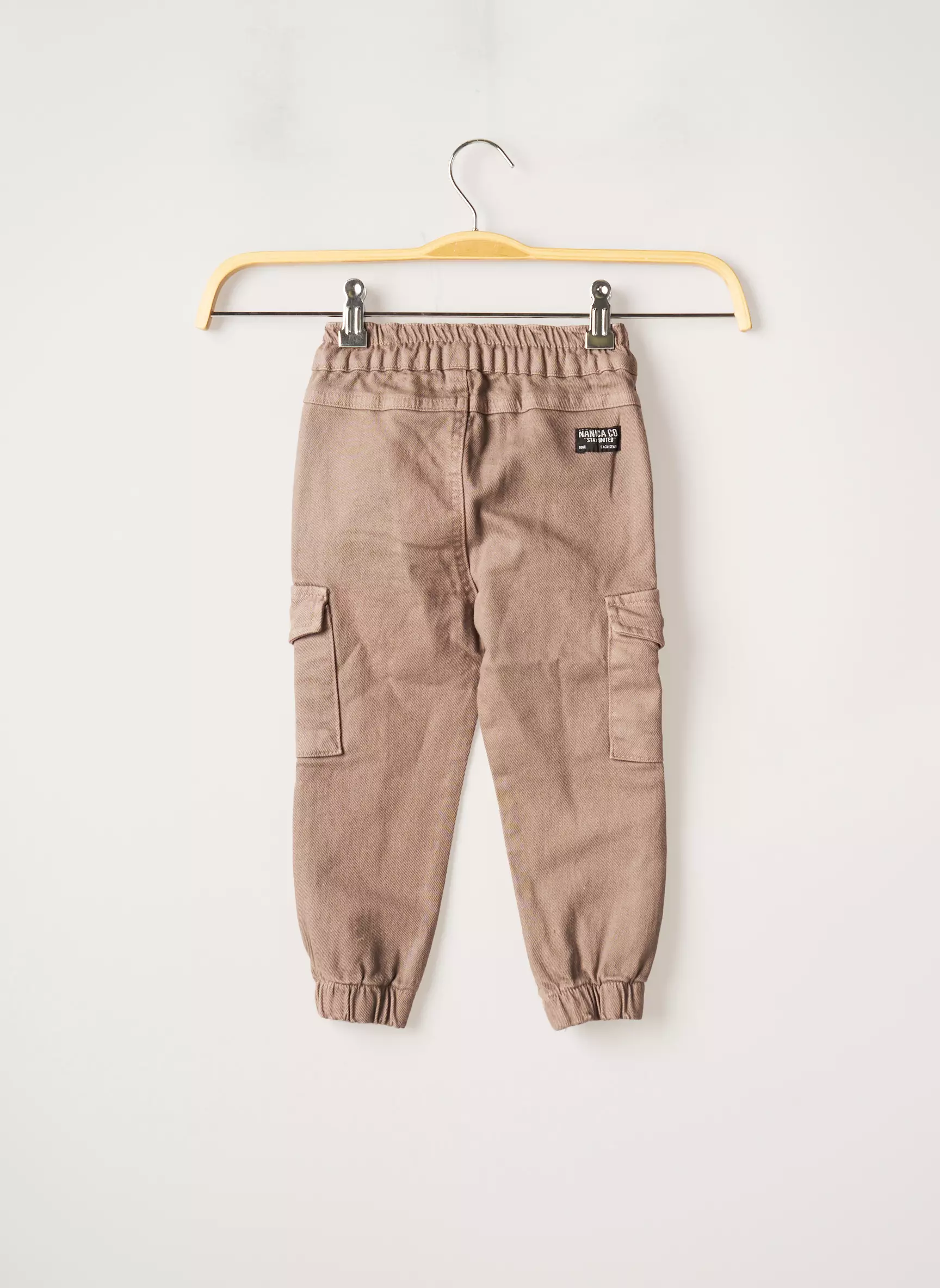 Nanica Kids Pantalons Cargo Garcon couleur marron
