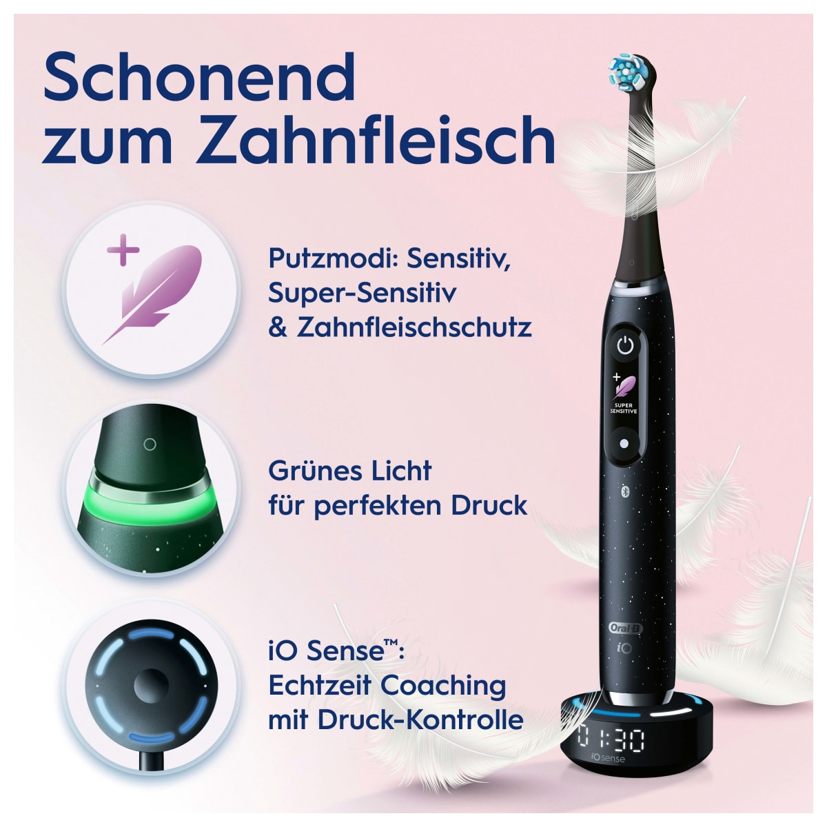 Elektrische Zahnbürste iO Series 10 Cosmic Black, 1 St
