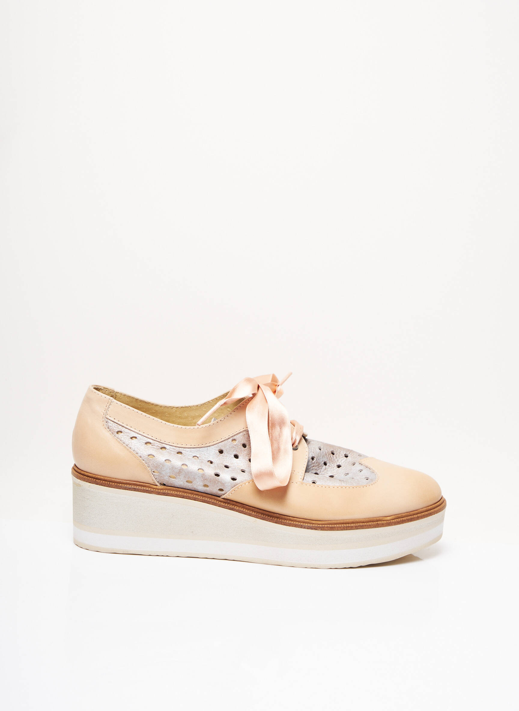 Folie S Derby Femme couleur beige