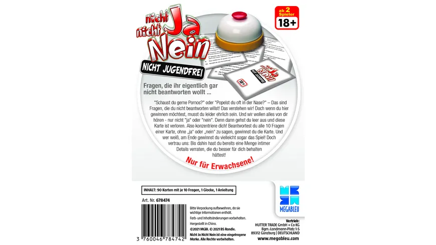 MegaBleu - Nicht Ja Nicht Nein - Nicht Jugendfrei