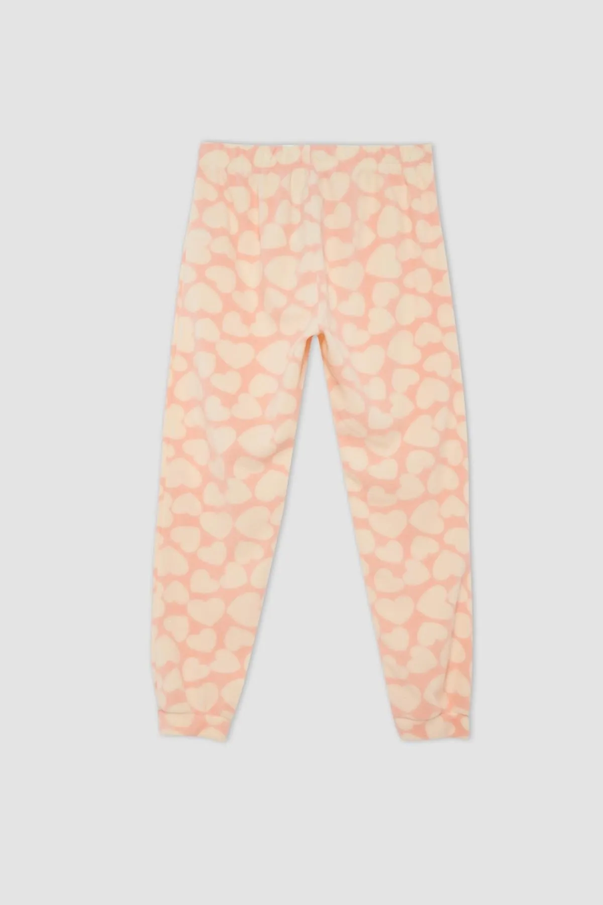 DeFacto  Fall In Love Polar-Pyjamahose mit normaler Passform und Herzmuster