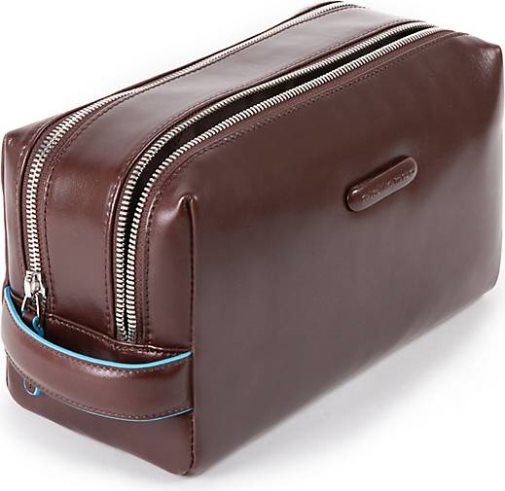 Piquadro Blue Square Kulturbeutel Leder 25 cm