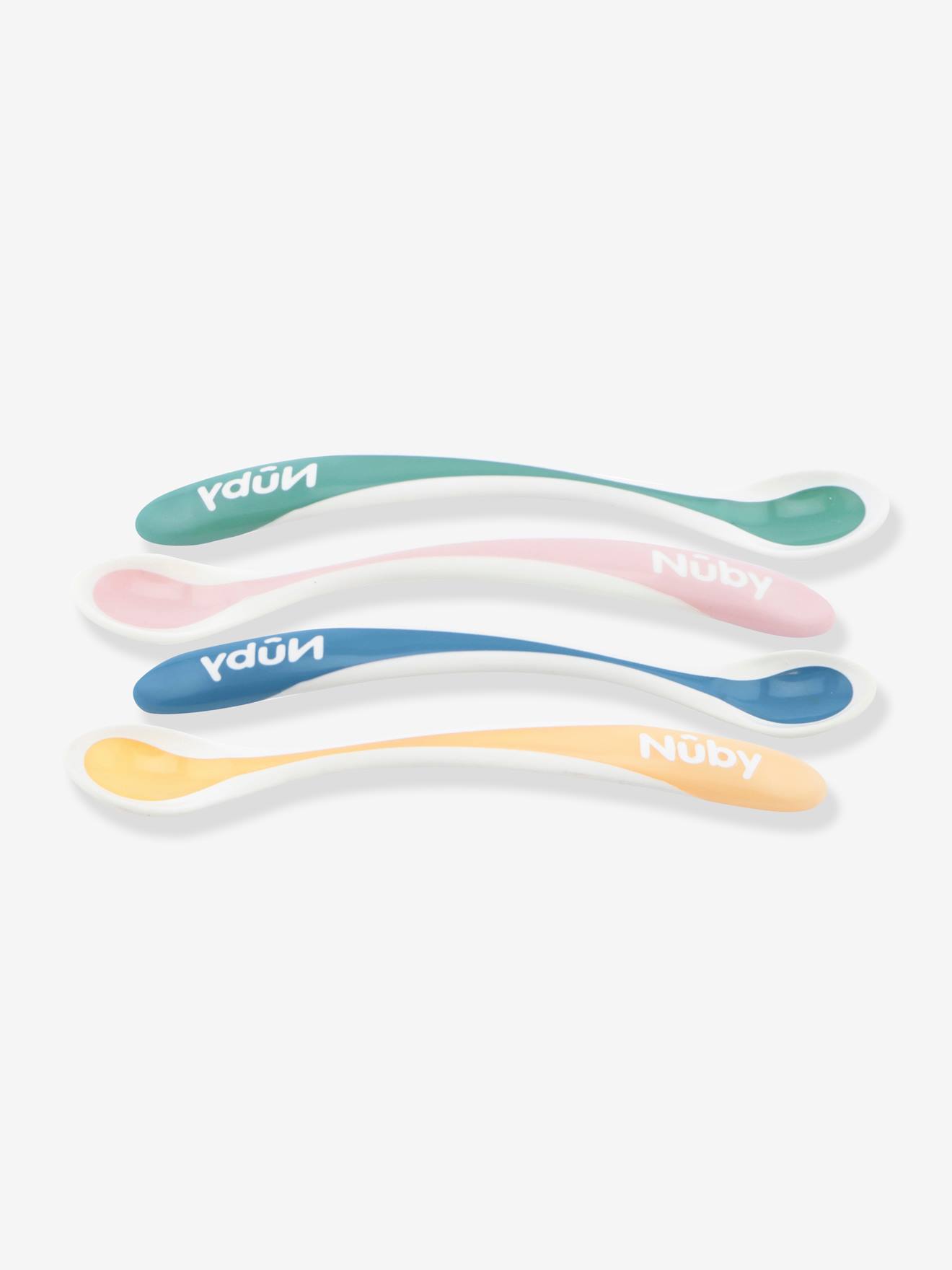 Lot de 4 cuillères bébé thermosensibles NUBY aléatoire