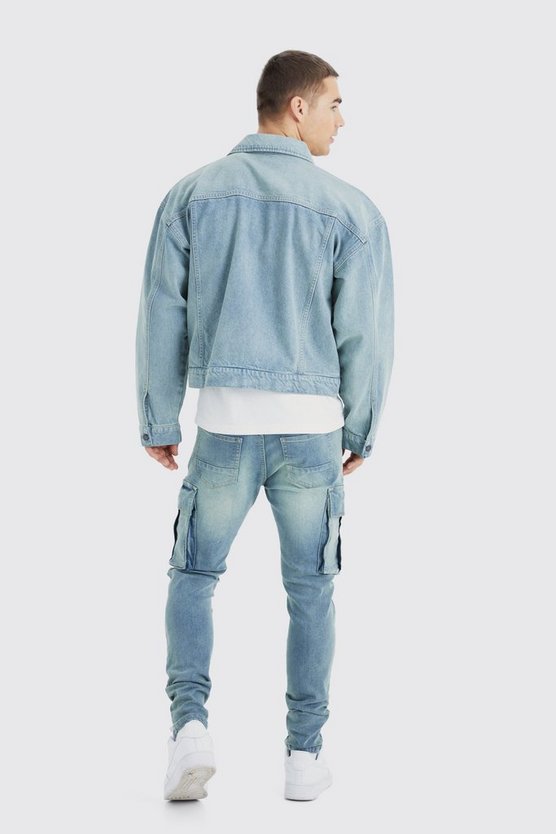 Skinny Stretch Cargo-Jeans