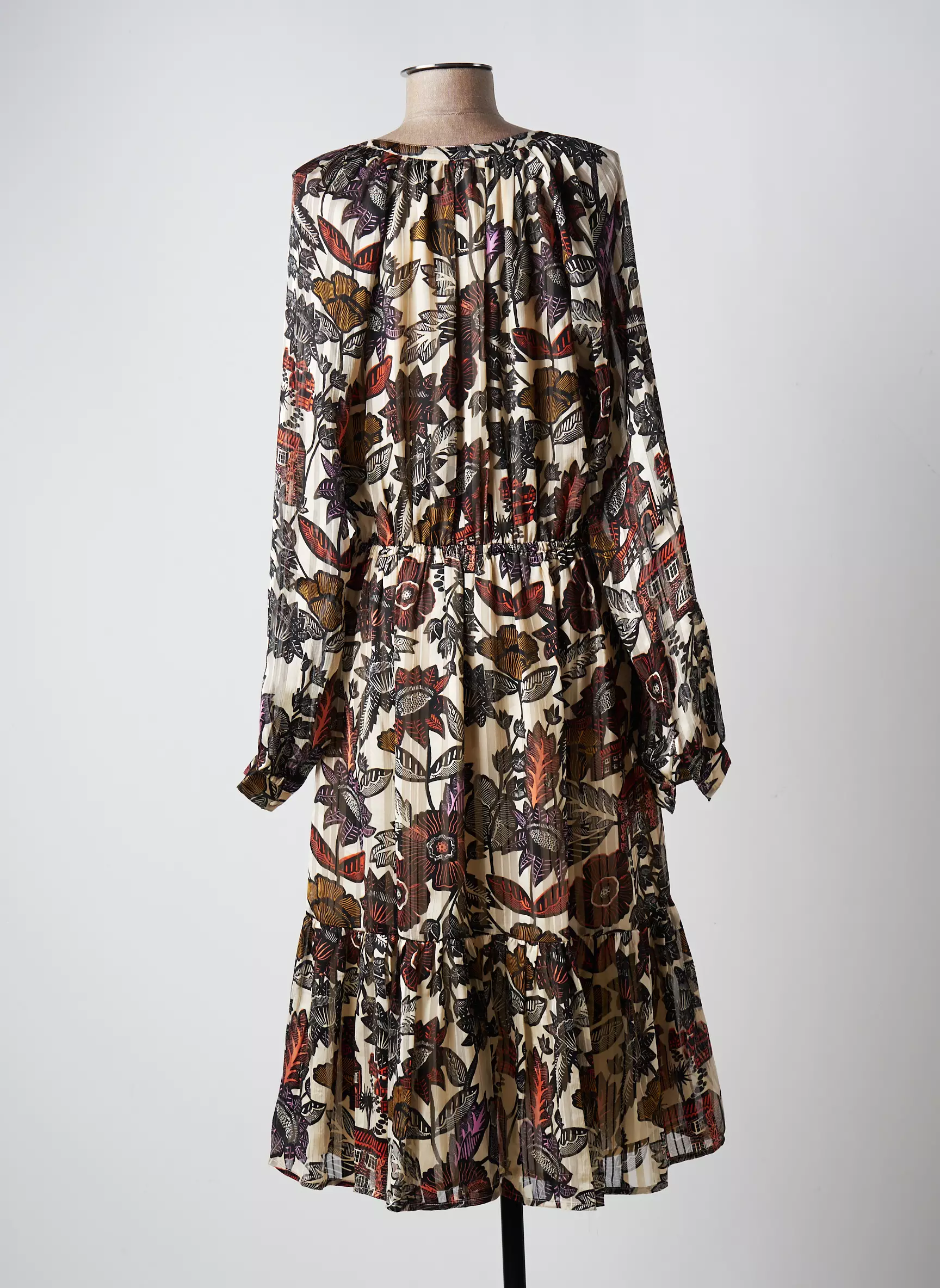 Maison Scotch Robes Mi Longues Femme couleur marron