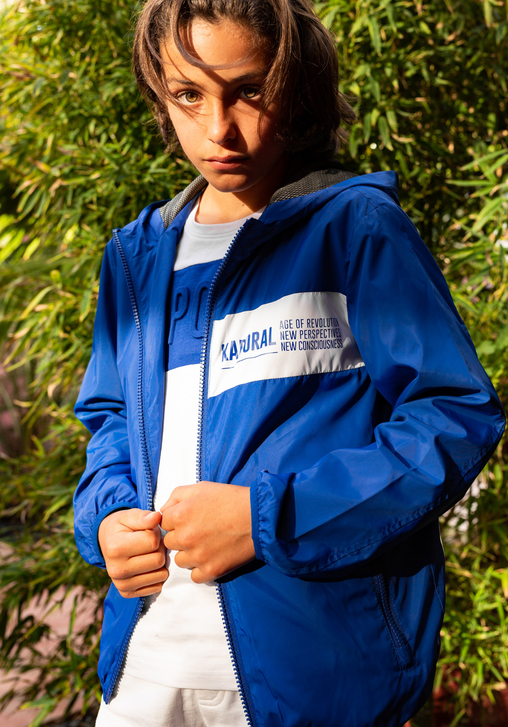 MYCK  Veste coupe-vent régular bleu Garçon