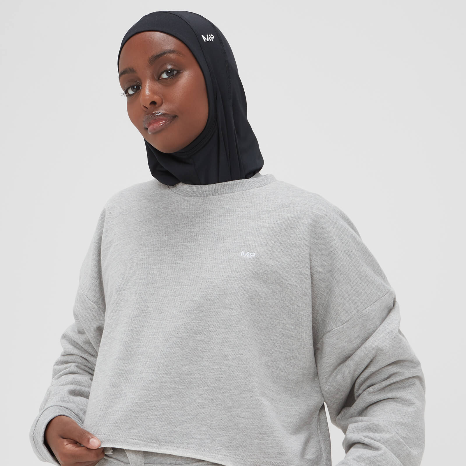 Sweat court MP Composure pour femmes – Gris chiné