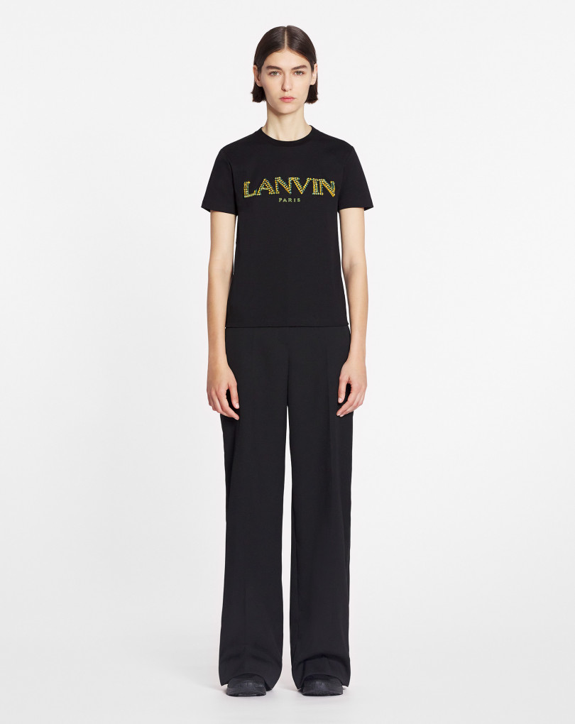 T-SHIRT OVERSIZE BRODÉ RAPHIA LANVIN PARIS