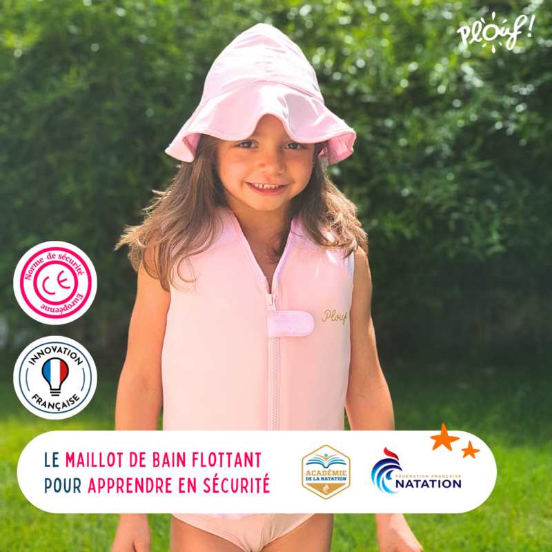 Maillot de bain flottant : Mousse Rose poudré