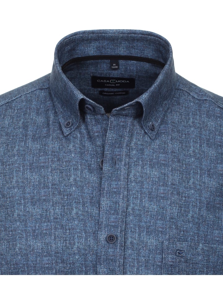 CASAMODA Freizeithemd in Mittelblau günstig kaufen