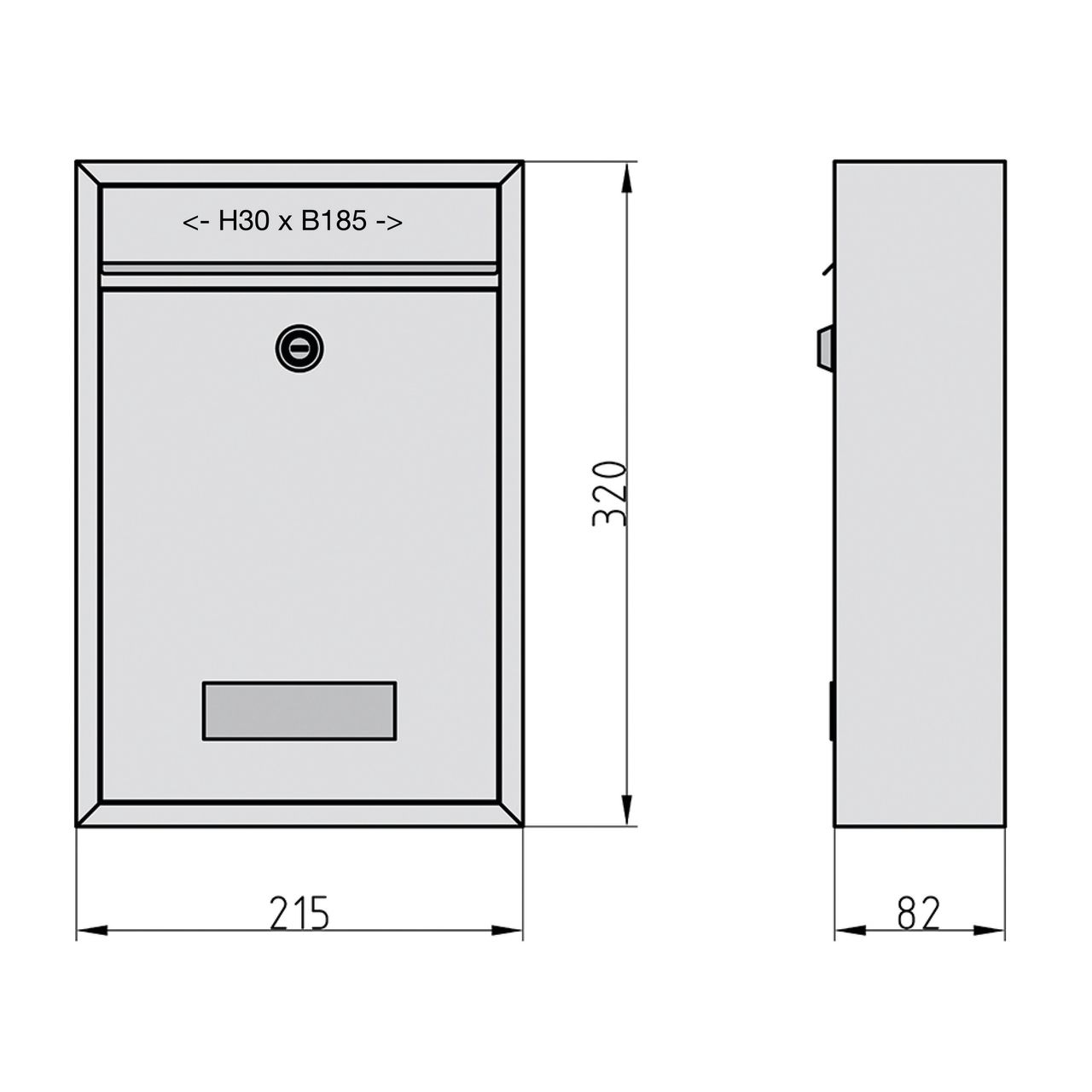 Basi Briefkasten BK 100 Edelstahl