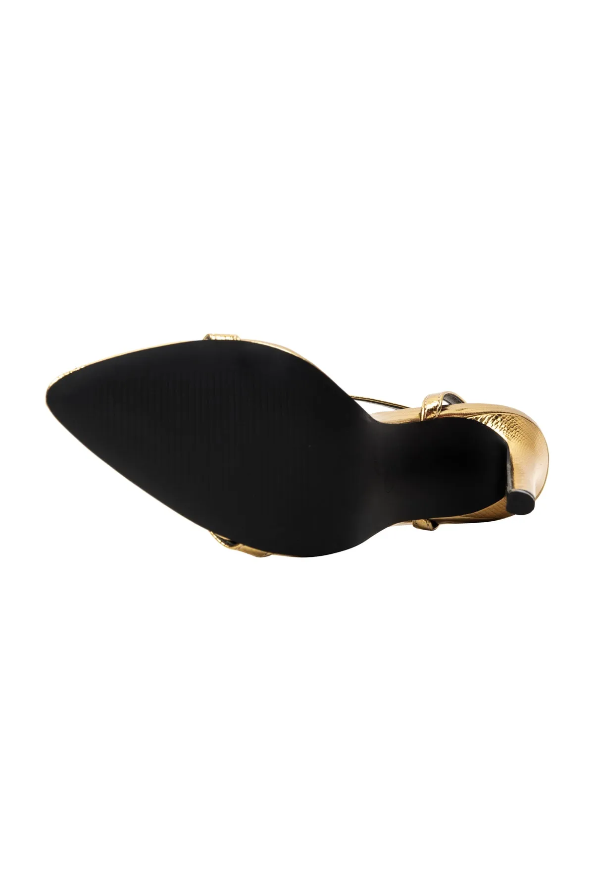 Faina  Sandalette - Goldfarben - Pfennigabsatz/Stiletto