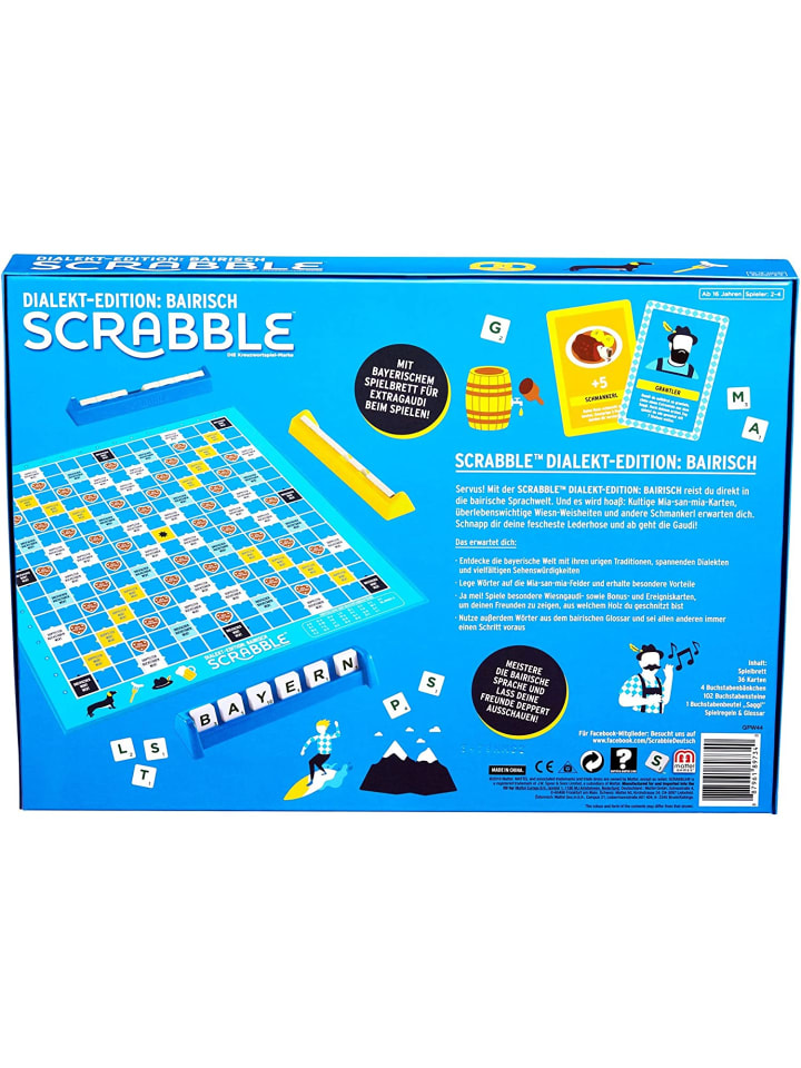 Mattel Scrabble - Dialekt-Edition: Bairisch in bunt günstig kaufen onesize