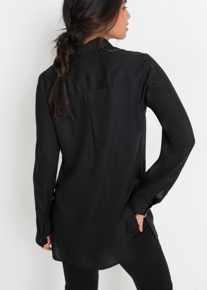 Longbluse aus nachhaltiger Viskose