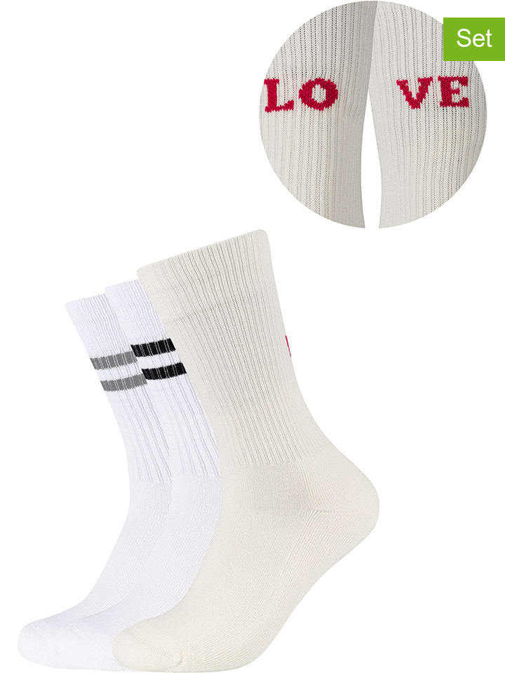 s.Oliver 3er-Set: Socken in Creme/ Weiß günstig kaufen