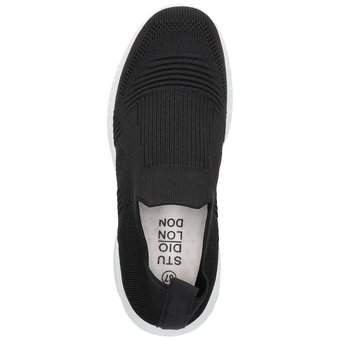 Studio London Slip On Sneaker in schwarz