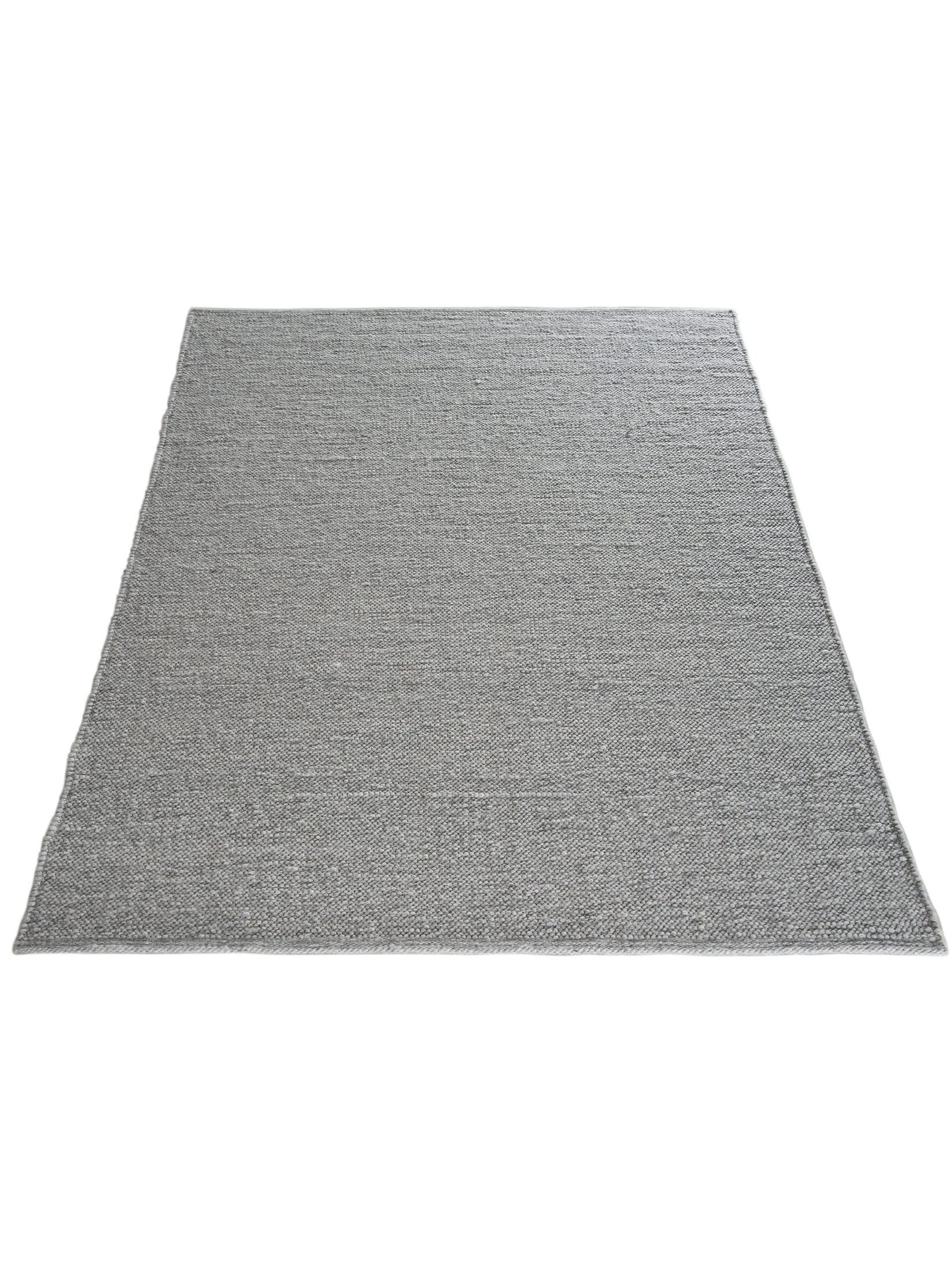 Weißach Woll-Teppich, Grau