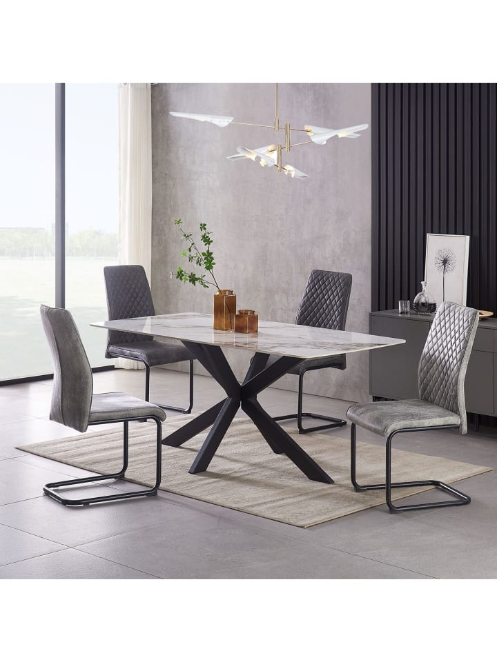 B&D Home Esszimmerstuhl THEO in Grau günstig kaufen