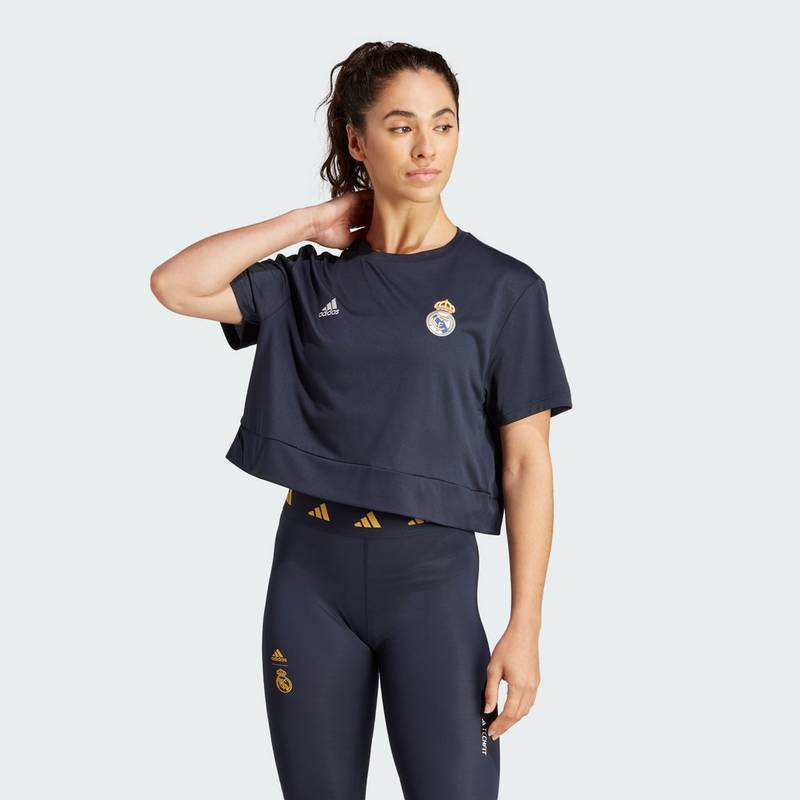 adidas Real Madrid Crop-Shirt T-Shirt Damen