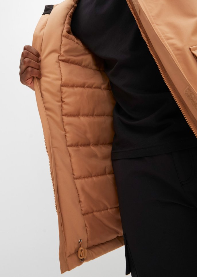 Hybrid-Thermo-Outdoorjacke mit Steppfutter