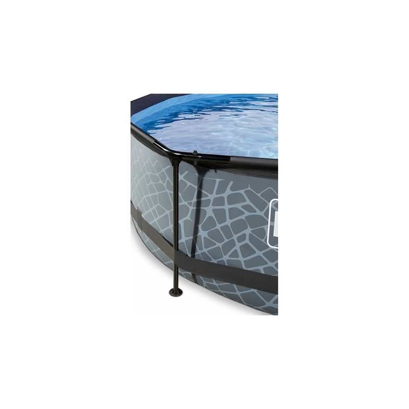 Piscine ø360cm 12v Stone Grise