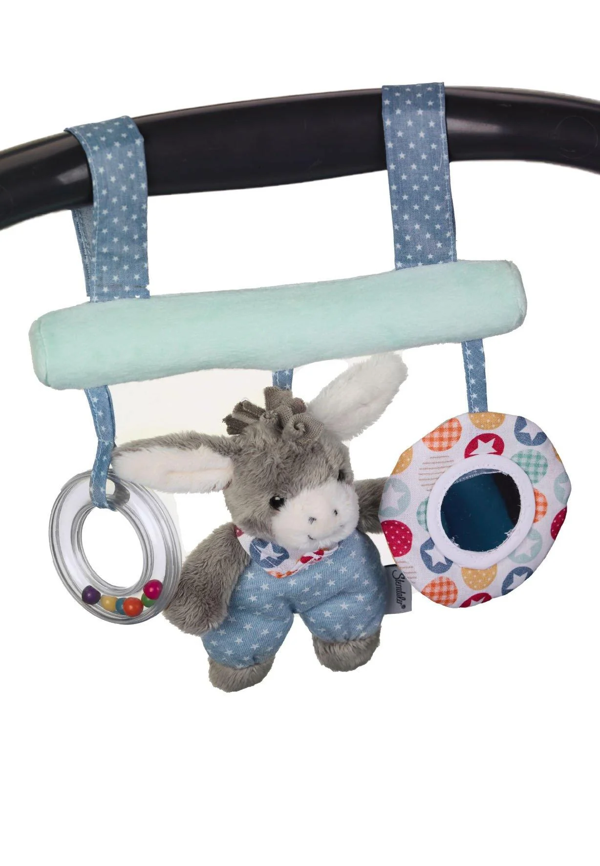 Spielzeug z. Aufhängen Esel Emmi in Blau, 26 cm