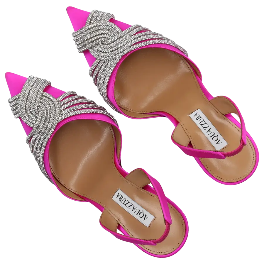 Aquazzura - Pumps GATSBY 105 Satin - pink