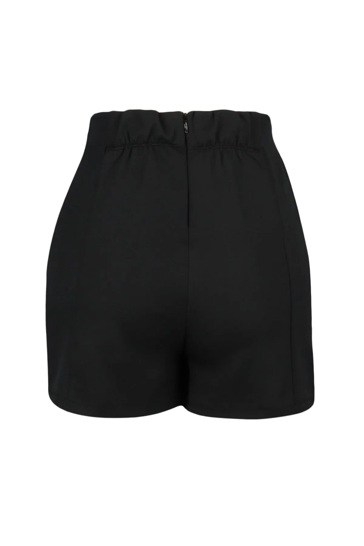 Trendyol Collection  Schwarzer, doppelt geschlitzter, superminilanger, gewebter Shorts-Rock TWOSS20SR0364