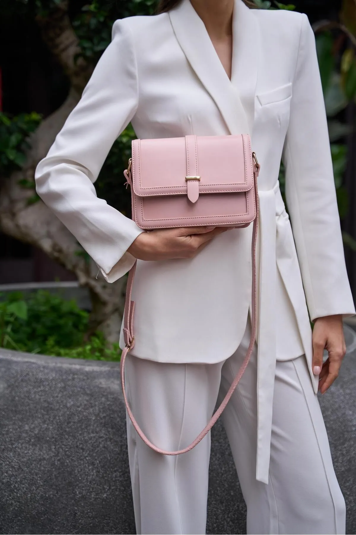 Madamra  Umhängetasche - Rosa - Unifarben