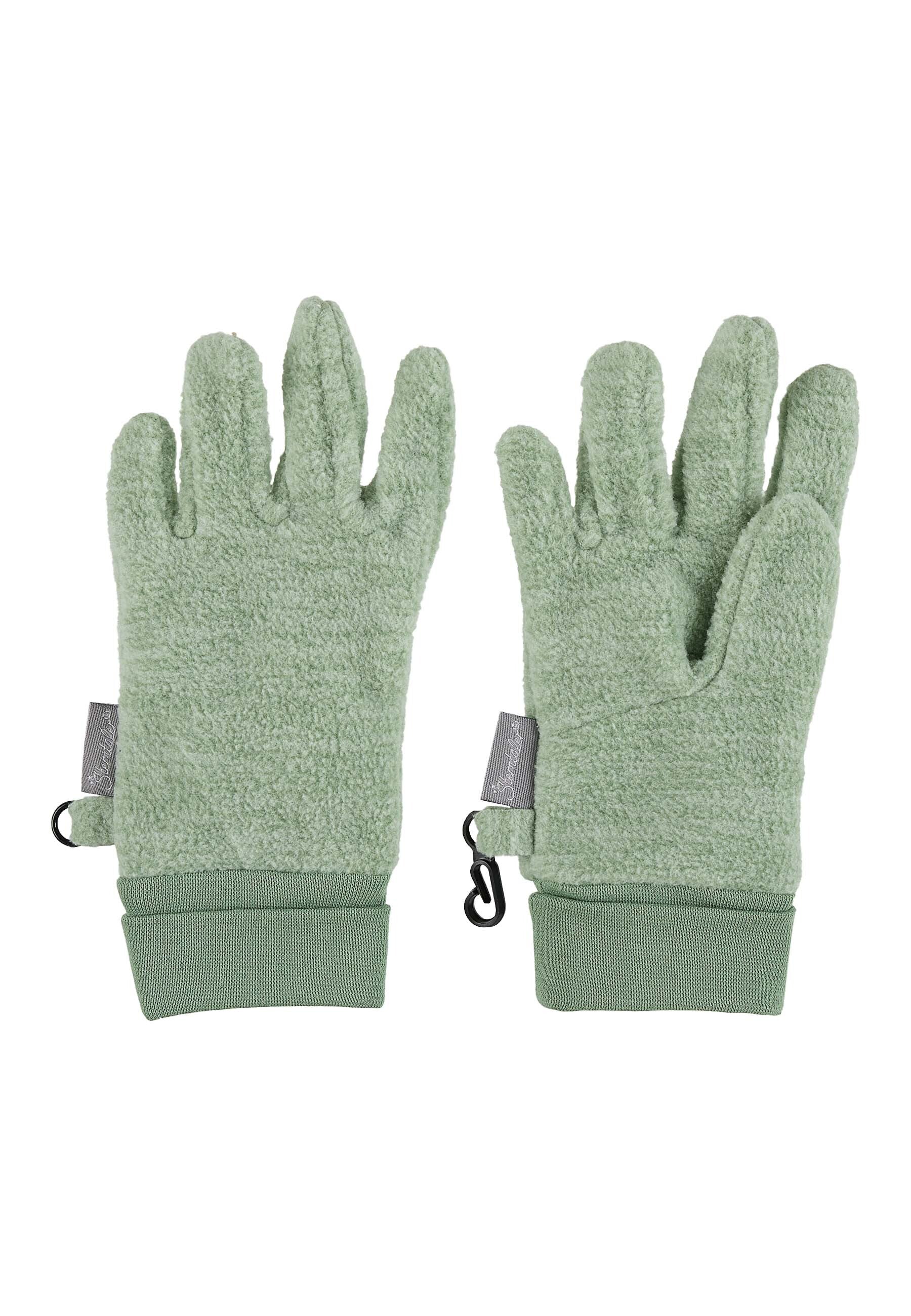 Fingerhandschuh aus Microfleece melange (recycelt)