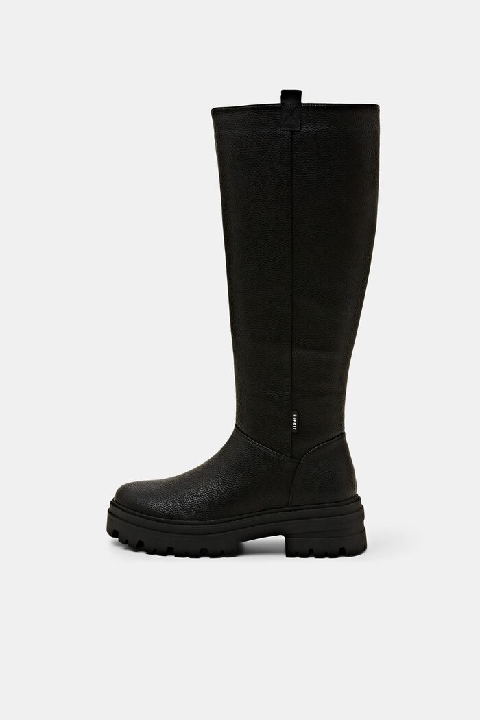 Grobe Boots in Lederoptik