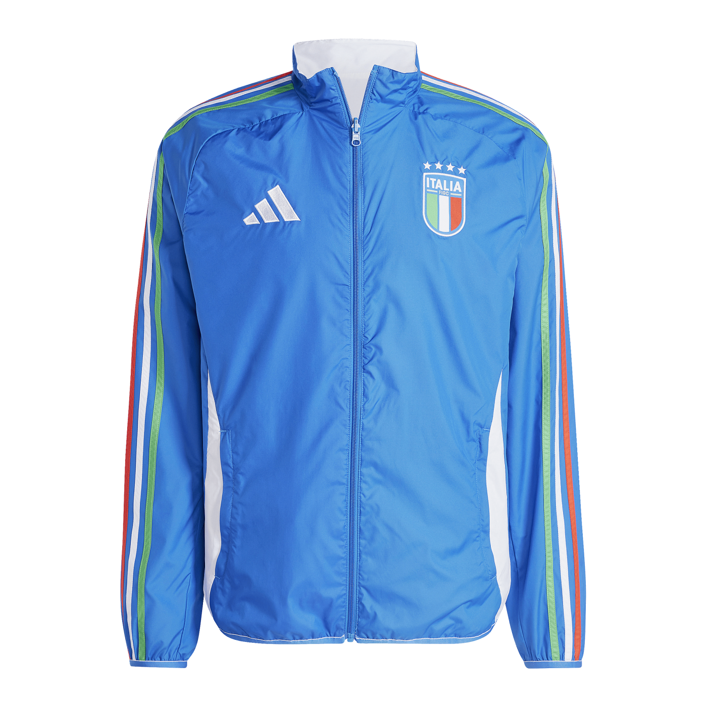 adidas Italien Anthem Jacke Blau