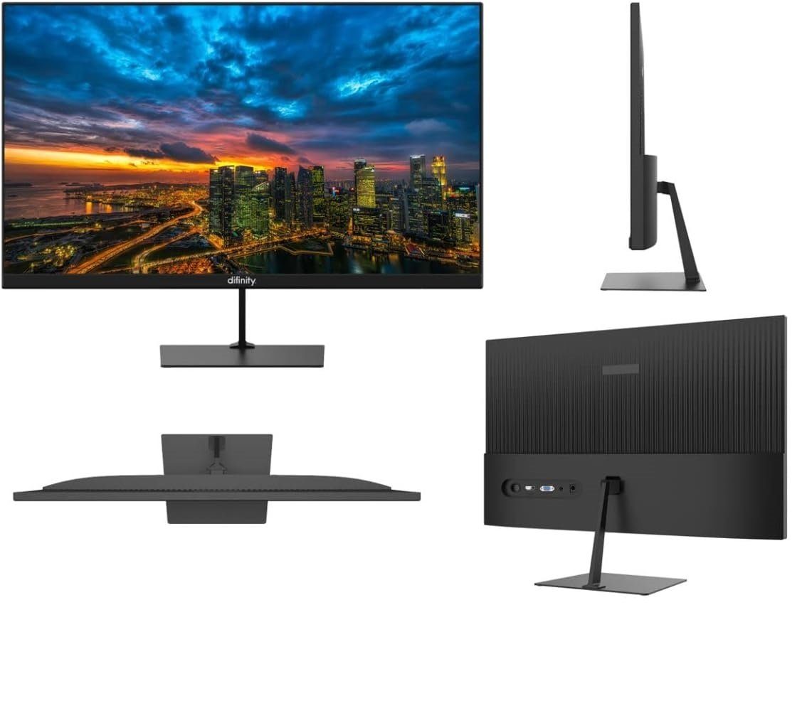 Shinobee i7 Business Windows Computer mit Monitor All in One Office Home Business-PC (Intel Core i7 4770, Intel UHD Graphics, DirectX 12, 16 GB RAM, 512 GB SSD, Luftkühlung, 2 Monitor Anschlüsse,Multimedia Workstation,Business,Intel)