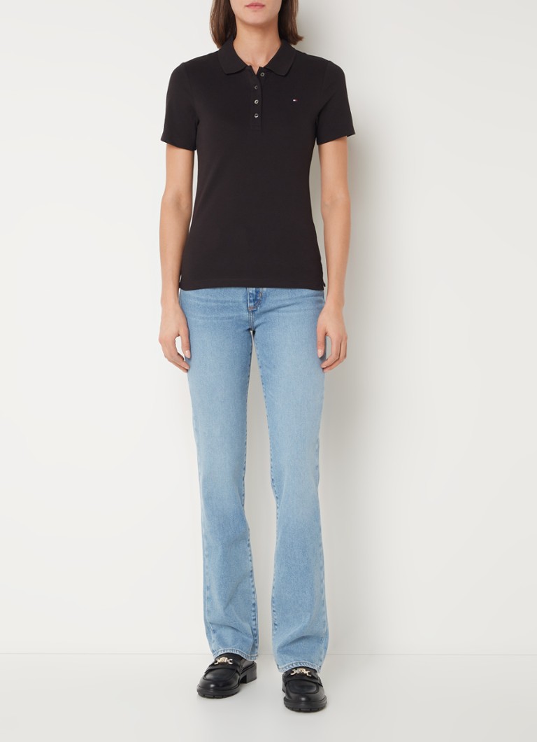 Tricou polo Tommy Hilfiger 1985 din bumbac piqué, cu croială slim și logo.