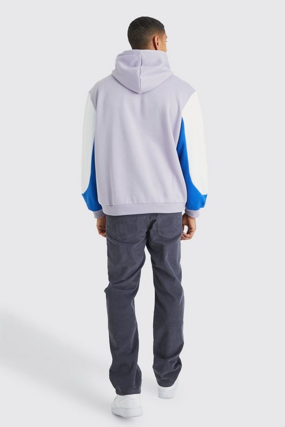 Kastiger Oversize Colorblock Hoodie