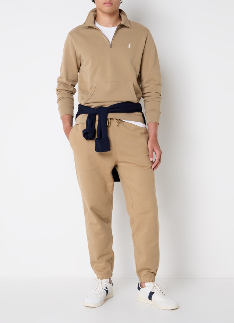 Πουλόβερ Ralph Lauren με λεπτή πλέξη και φερμουάρ στο μισό μέρος με κέντημα λογότυπου.