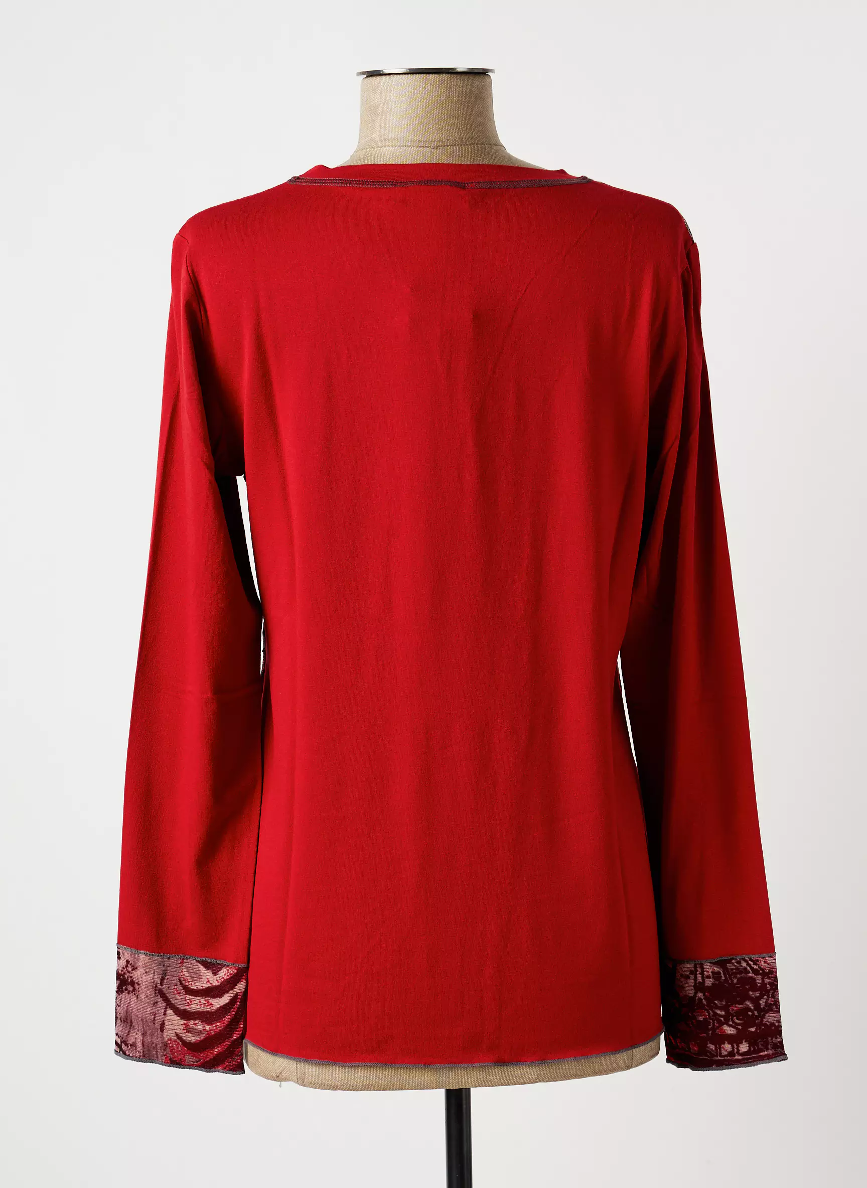 Meri Esca Tshirts Femme couleur rouge