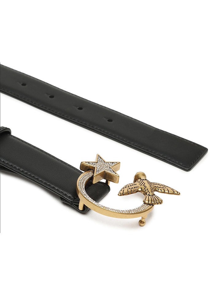 Pinko Leder-Gürtel in Schwarz günstig kaufen