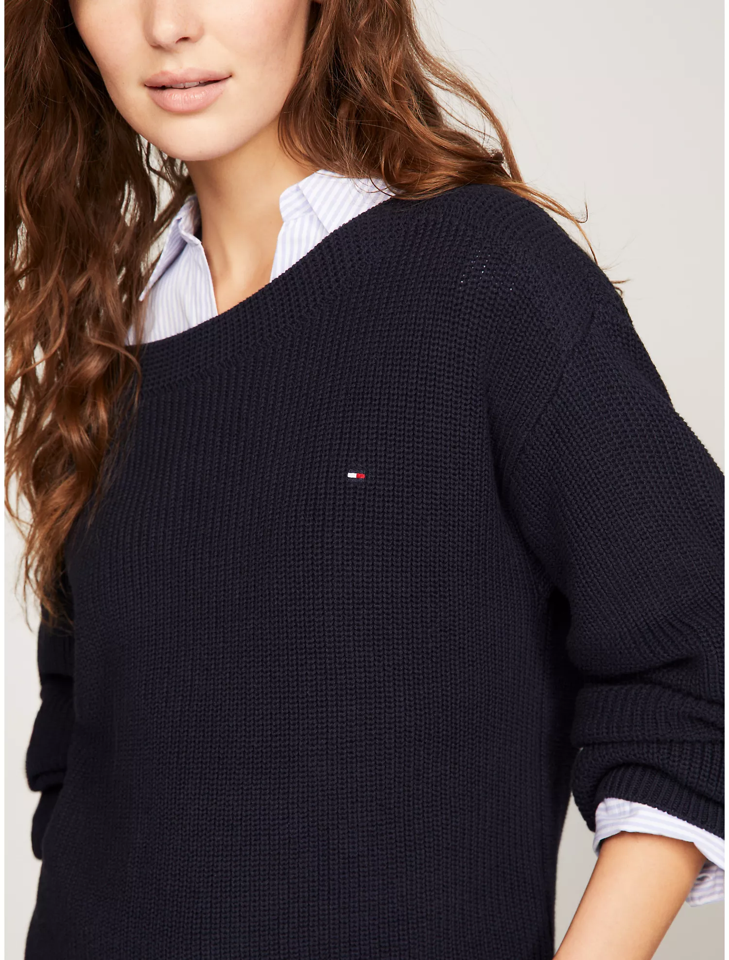 Ribbed Boatneck Sweater