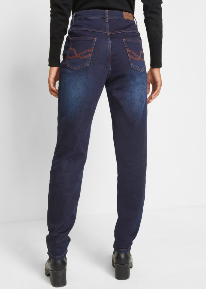 Thermojeans mit kuscheliger Innenseite, Mom Fit