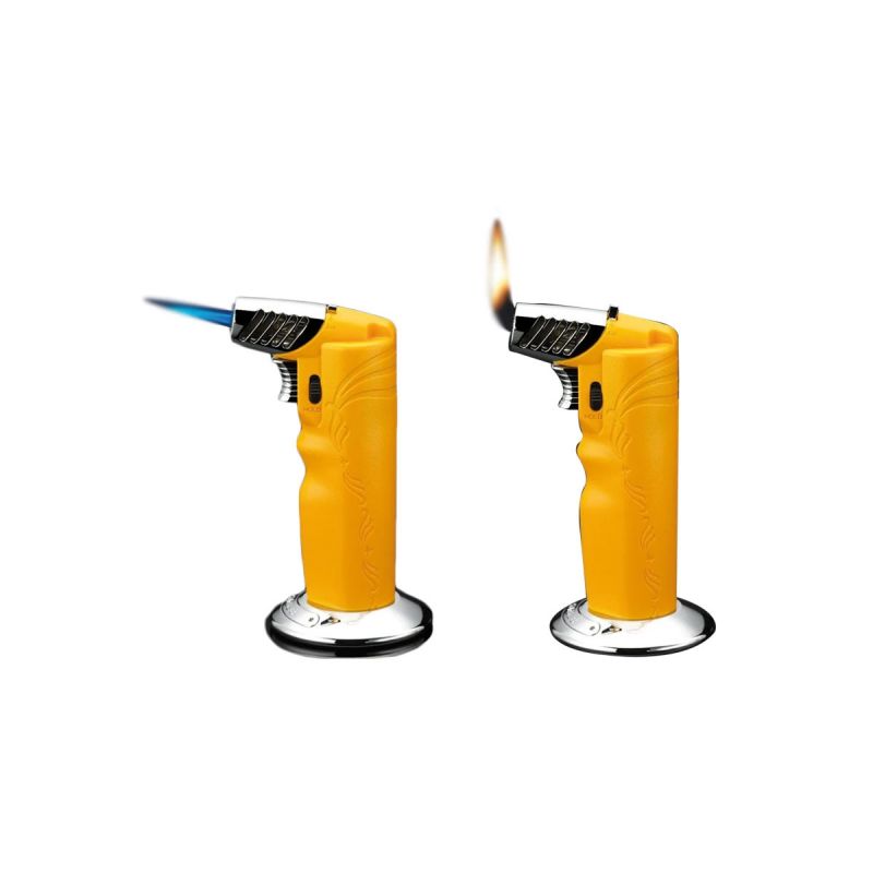 Siglo Oval Table Torch Feuerzeug Cohiba Yellow, Zigarettenanzünder.