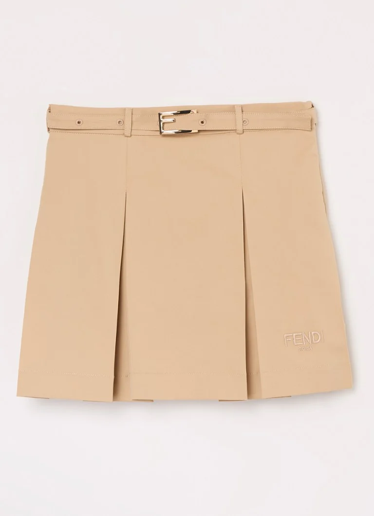 Gonna plissettata Fendi con cintura