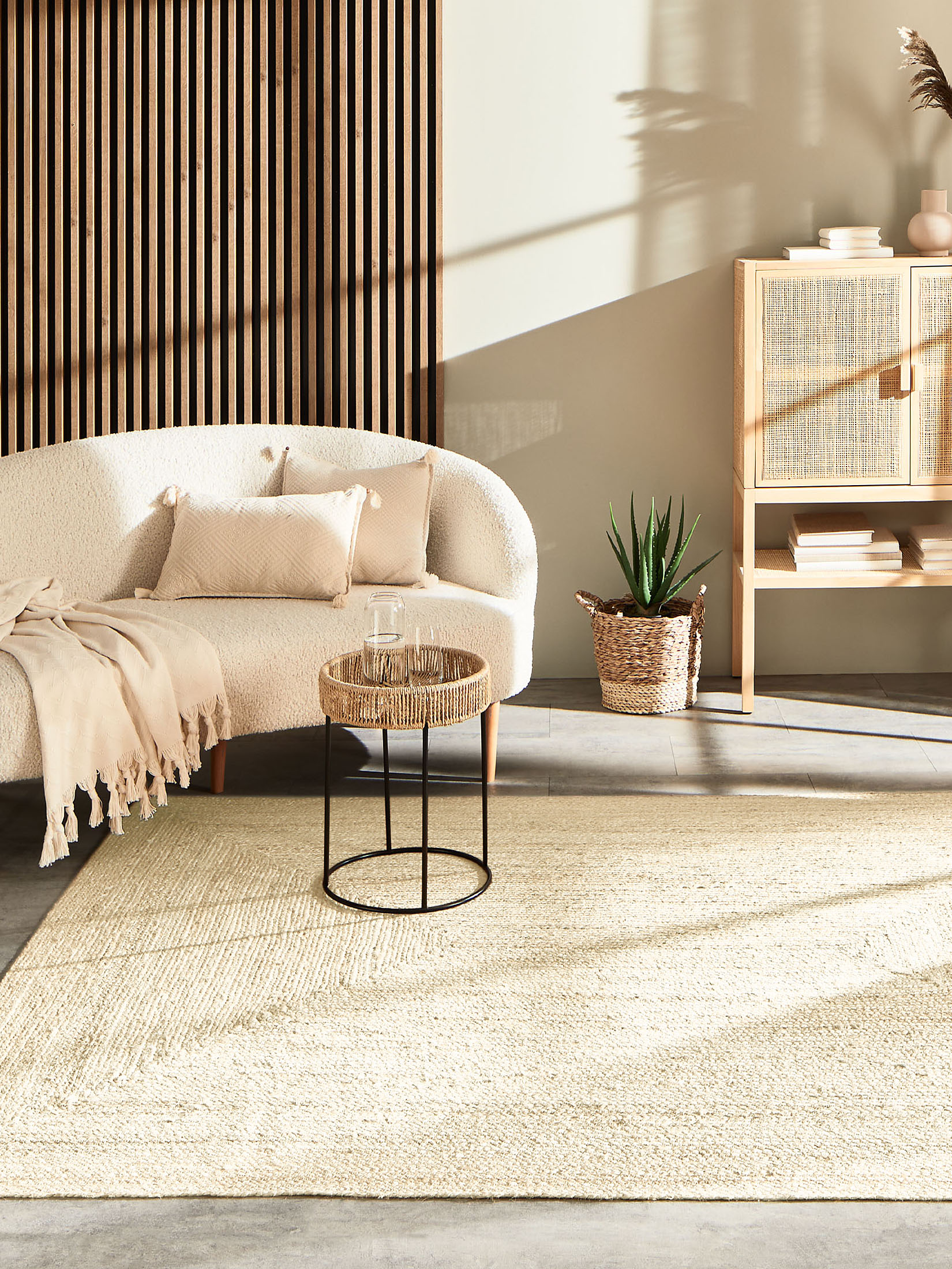 Manacor Jute-Teppich, Hellbeige