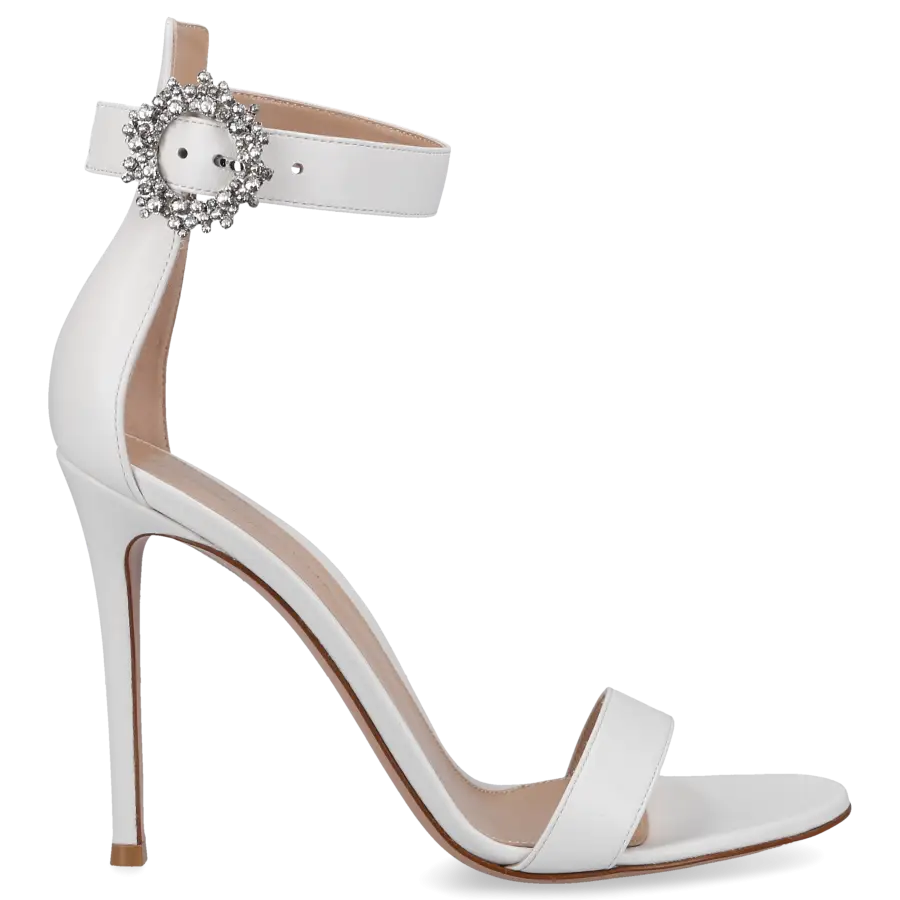 Gianvito Rossi - Sandalen PORTOFINO 105 Nappaleder - weiß