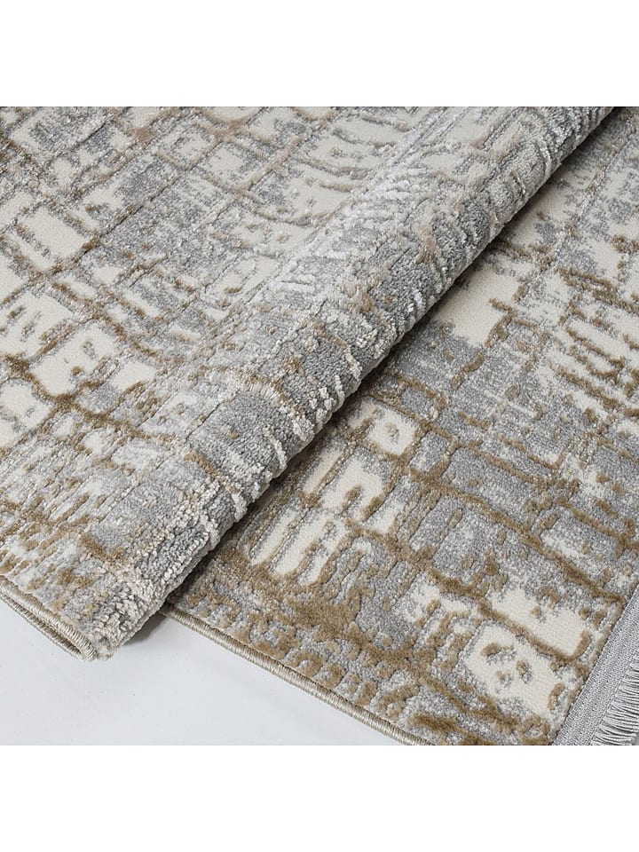 Mioli Kurzflor-Teppich in Grau/ Beige günstig kaufen