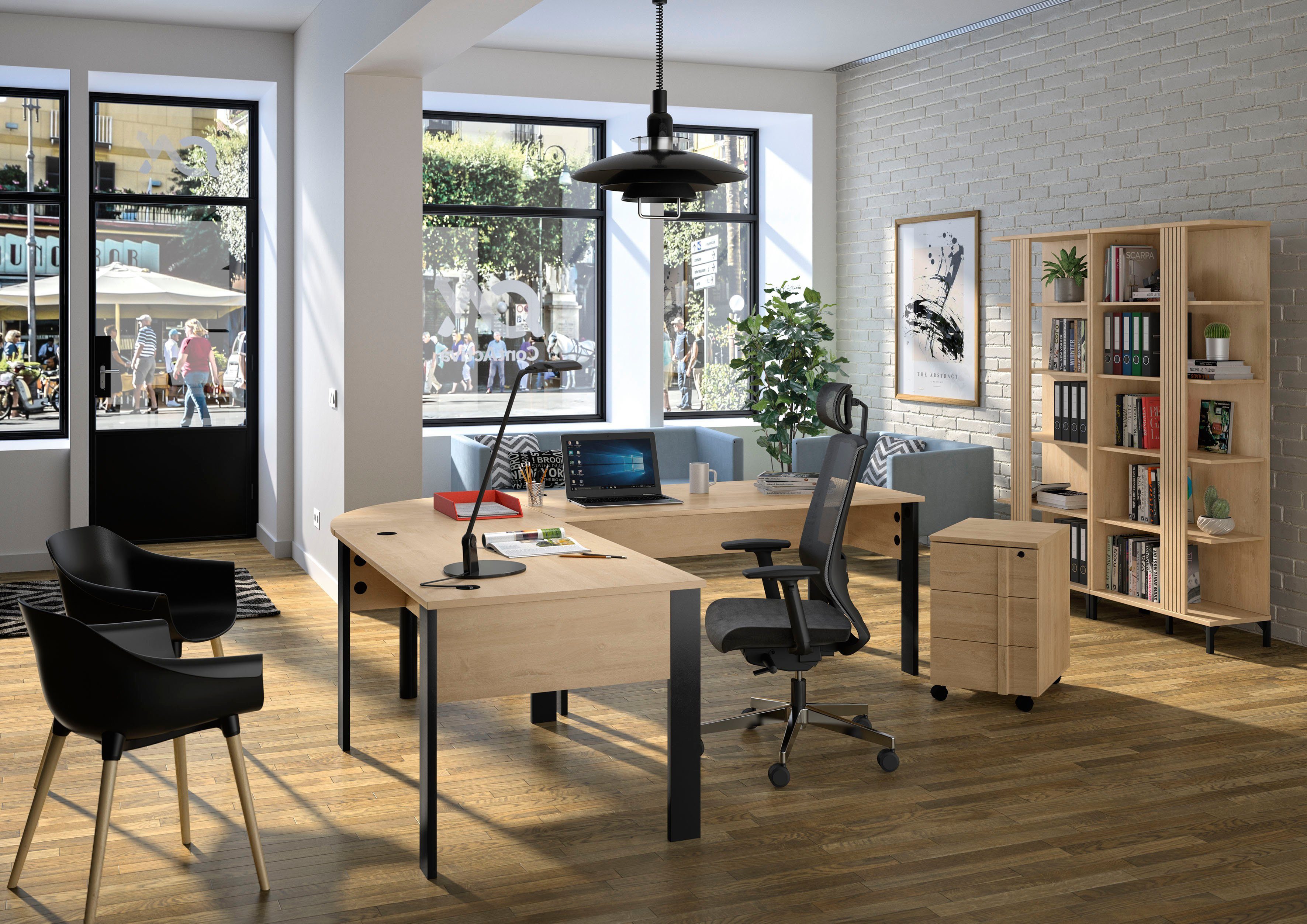 Gami Aktenregal Faro, moderner Industrial Look
