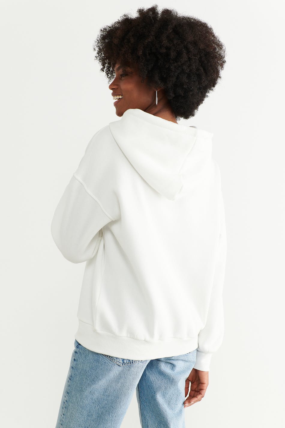 Oversized zip hoodie