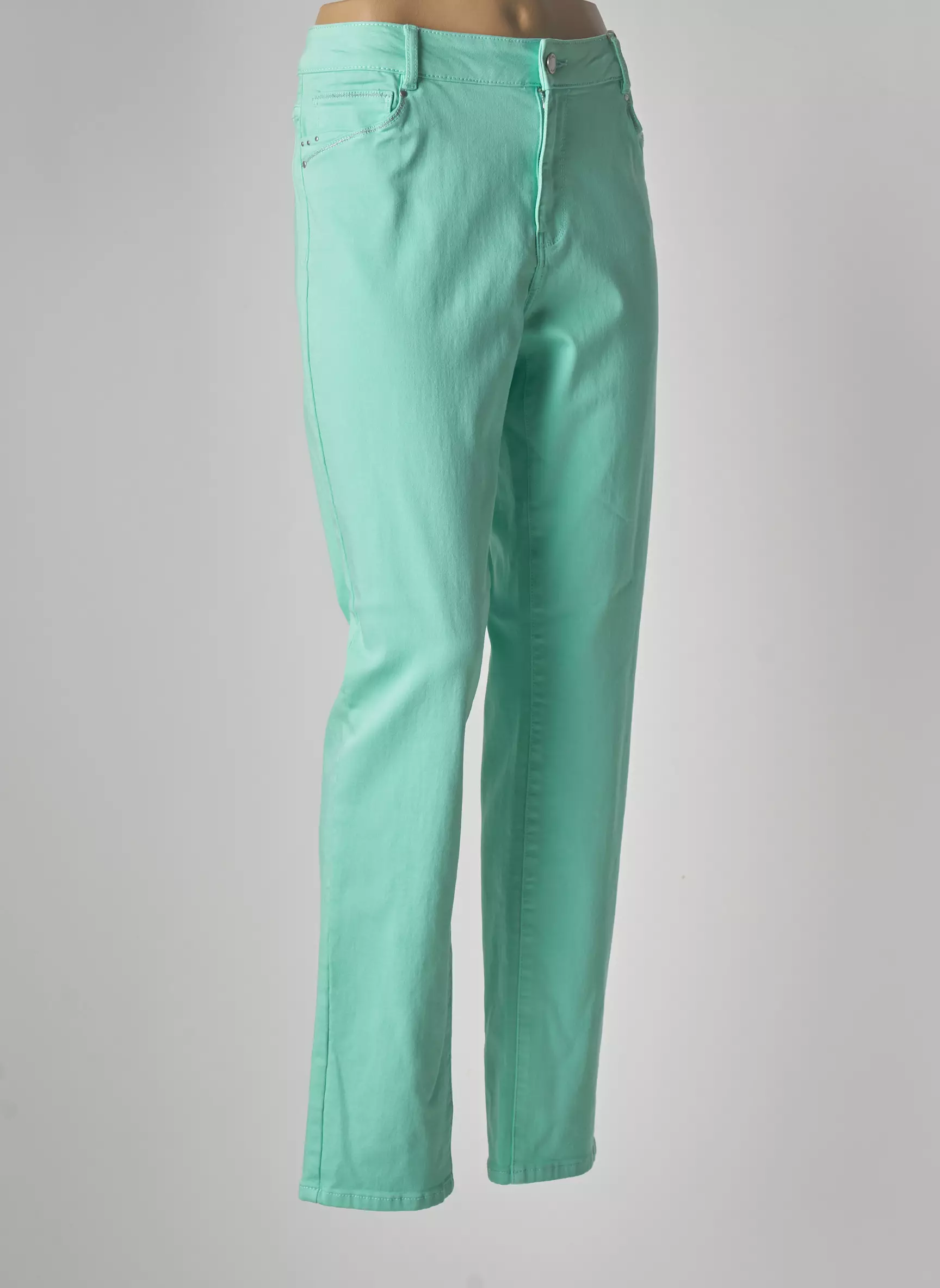 Diane Laury Pantalons Droits Femme couleur vert