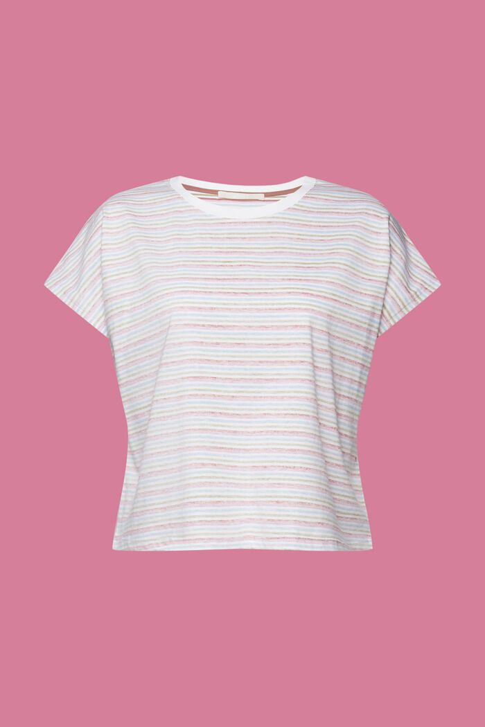 Gestreiftes, verkürztes T-Shirt