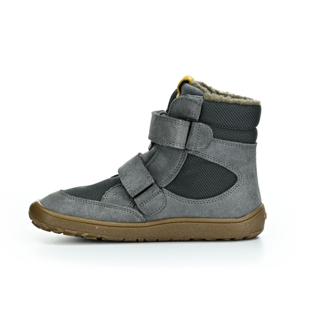 Froddo G3160205-3 Grey graue gefütterte Barfuß-Stiefeletten mit Membran